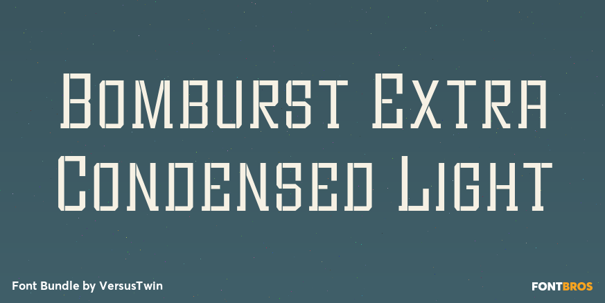 Bomburst Extra Condensed Light Poster