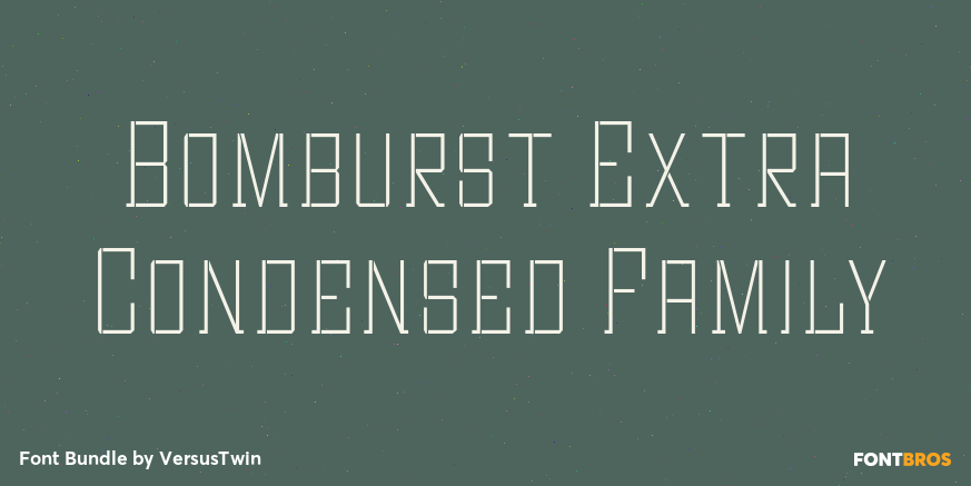 Bomburst Extra Condensed Family Poster