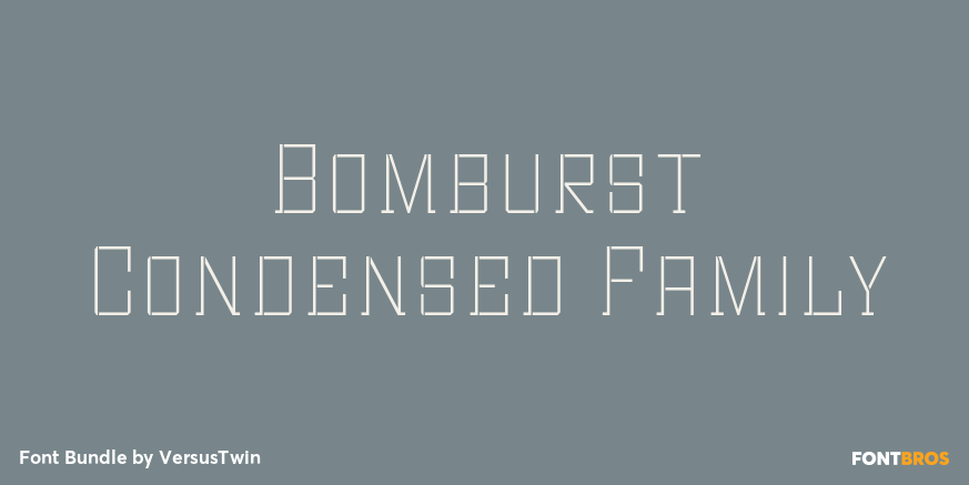 Bomburst Condensed Family Poster