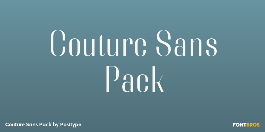 Couture Sans Pack Poster