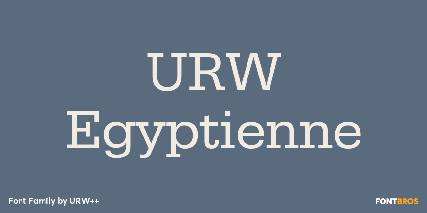 URW Egyptienne Poster