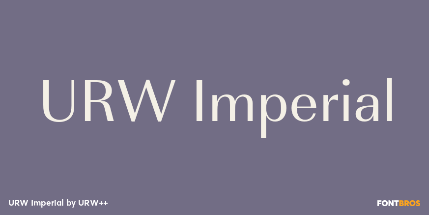 URW Imperial Poster