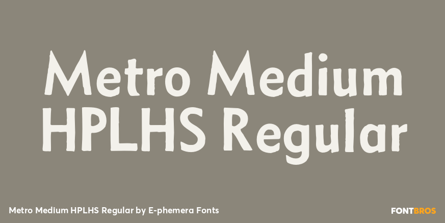 Metro Medium HPLHS Regular Poster