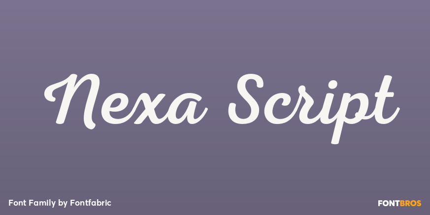 Nexa Script Poster