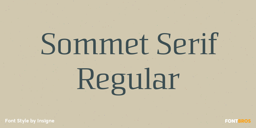 Sommet Serif Regular Poster