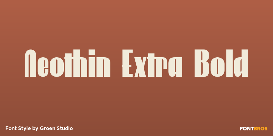 Neothin Extra Bold Poster