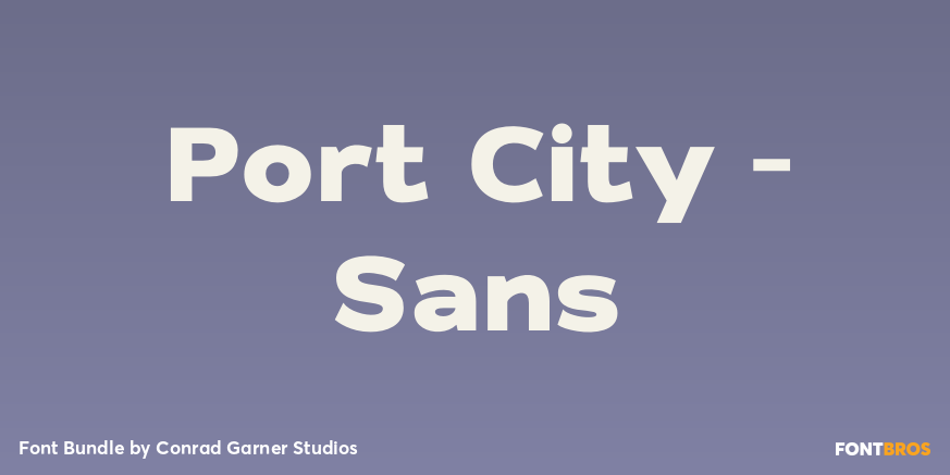 Port City - Sans Poster