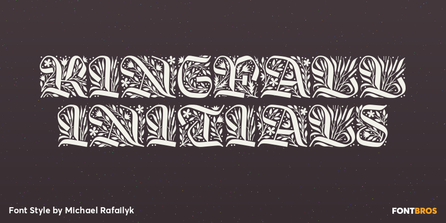 Kingfall Initials Poster