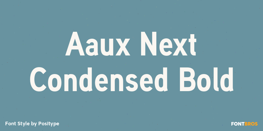 Aaux Next Condensed Bold Poster