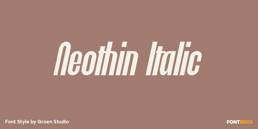 Neothin Italic Poster