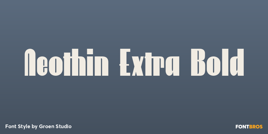 Neothin Extra Bold Poster