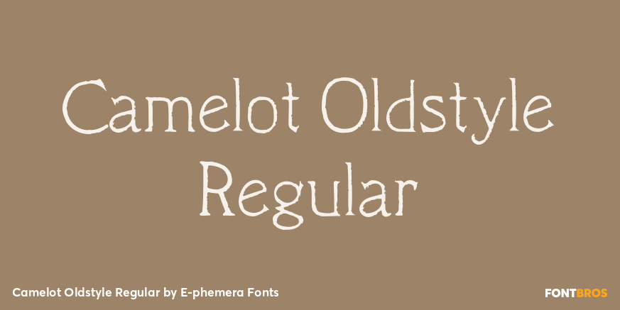 Camelot Oldstyle Regular Poster
