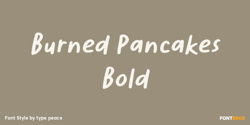 Burned Pancakes Bold Poster