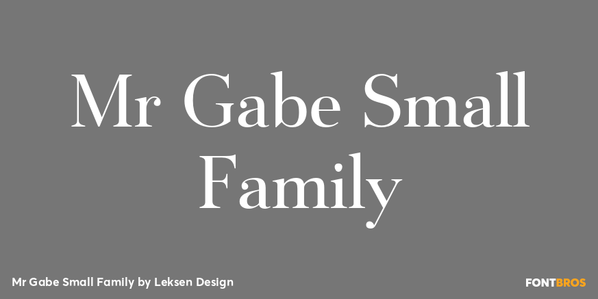 Mr Gabe Small Family Poster
