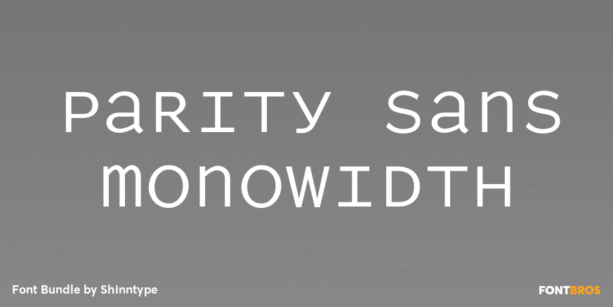 Parity Sans Monowidth Poster