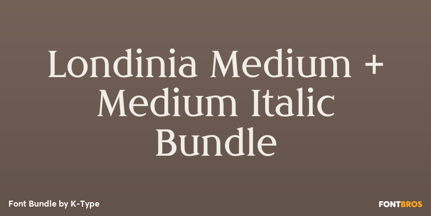 Londinia Medium + Medium Italic Bundle Poster