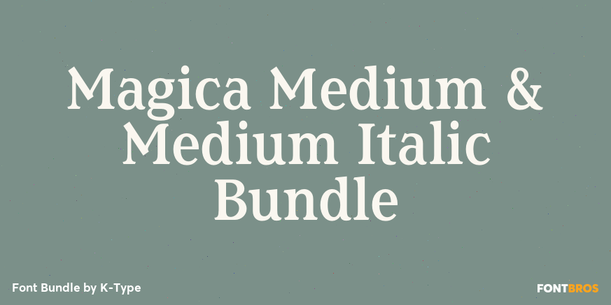 Magica Medium & Medium Italic Bundle Poster
