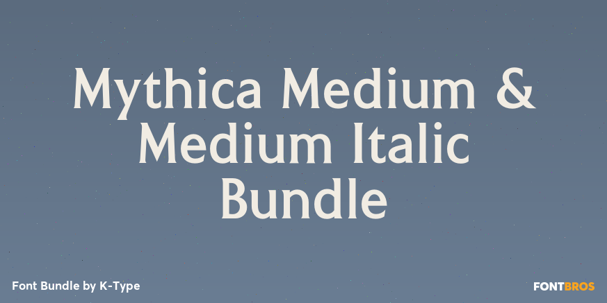Mythica Medium & Medium Italic Bundle Poster