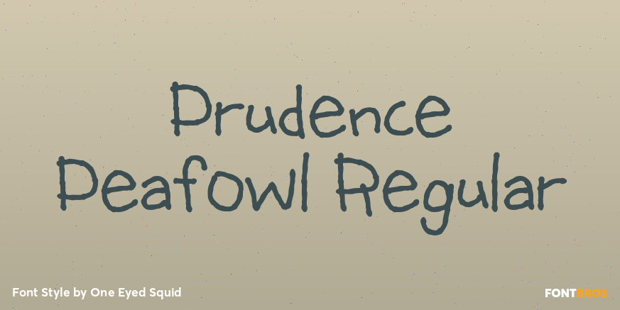 Prudence Peafowl Regular Poster