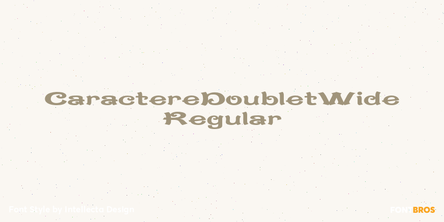 CaractereDoubletWide Regular Poster