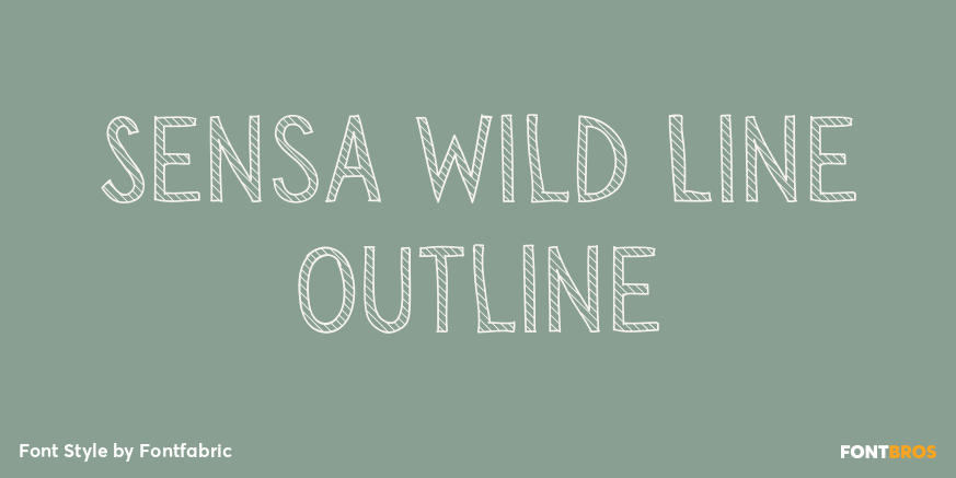 Sensa Wild Line Outline Poster
