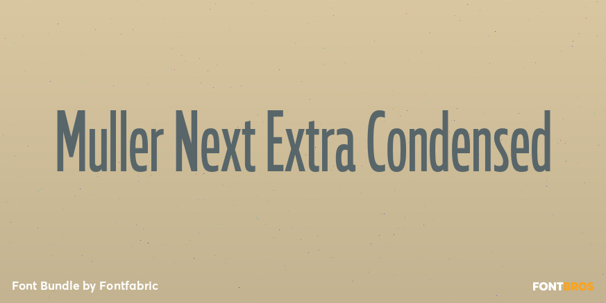 Muller Next Extra Condensed Poster