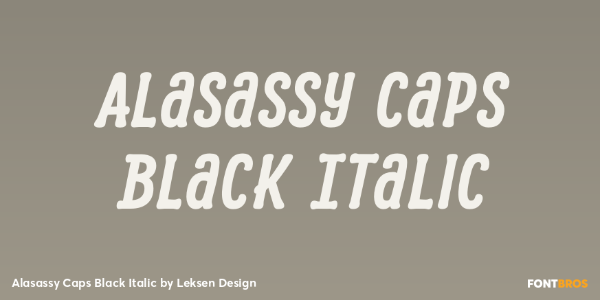 Alasassy Caps Black Italic Poster