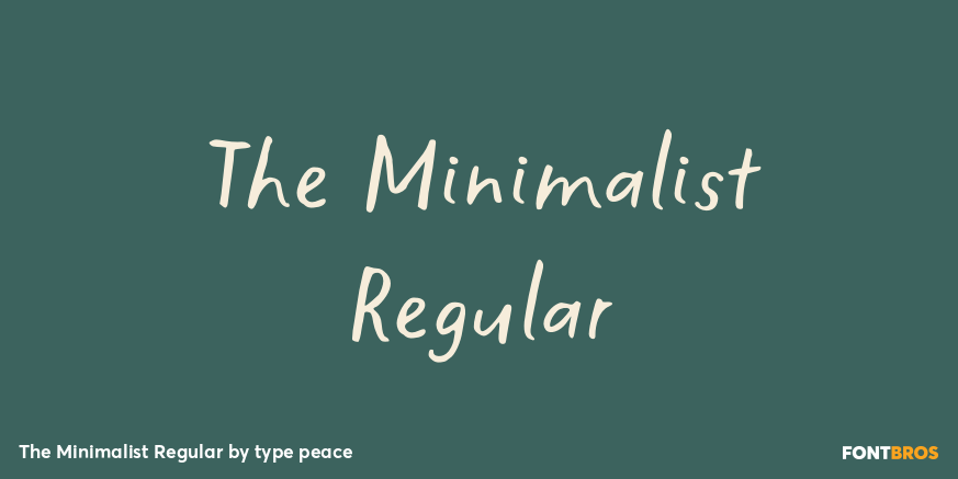 The Minimalist Regular Poster