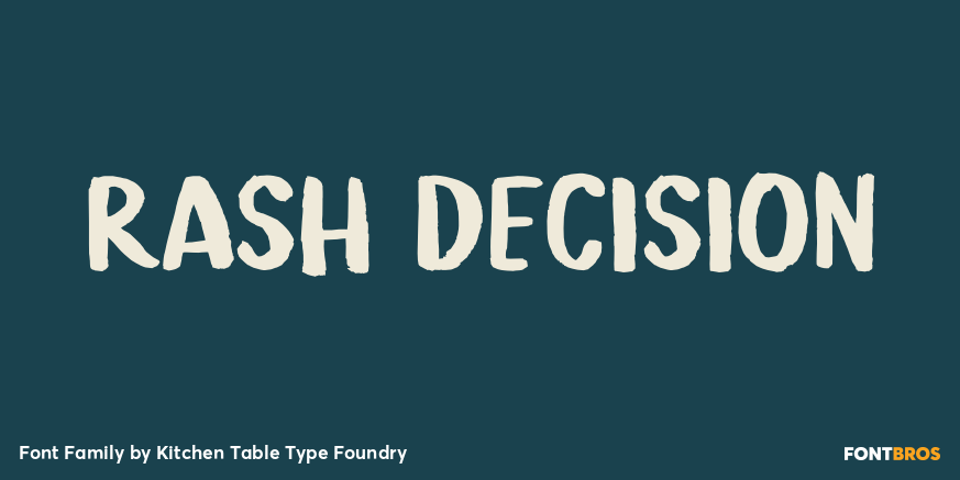 Rash Decision Poster