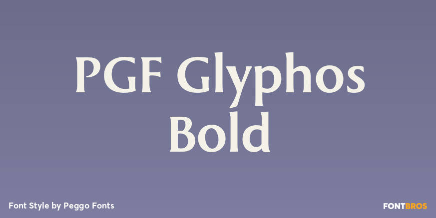 PGF Glyphos Bold Poster