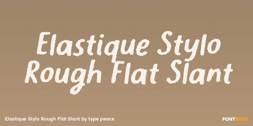 Elastique Stylo Rough Flat Slant Poster