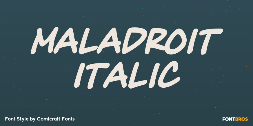 Maladroit Italic Poster