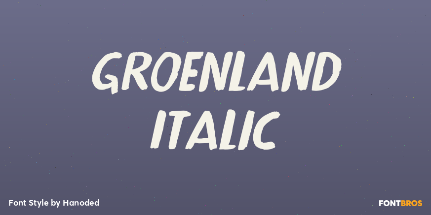 Groenland Italic Poster
