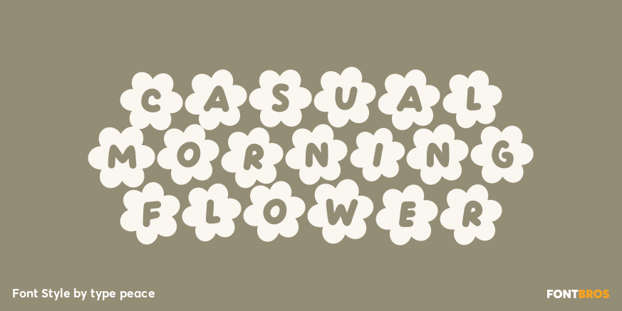 Casual Morning Flower Poster