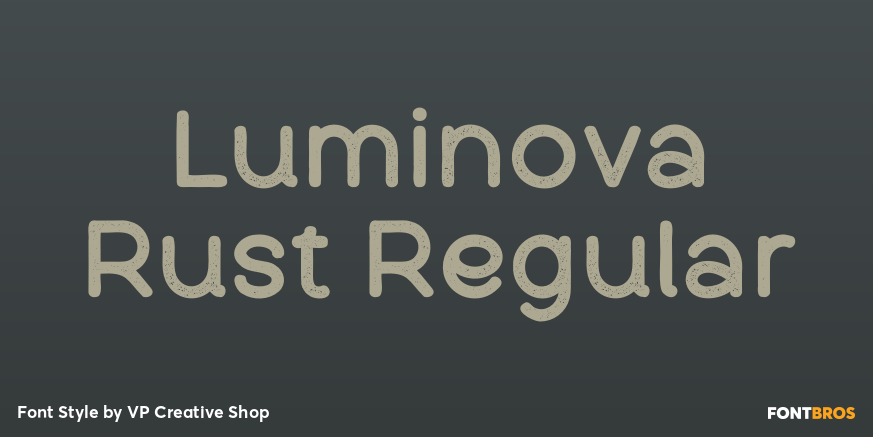 Luminova Rust Regular Poster