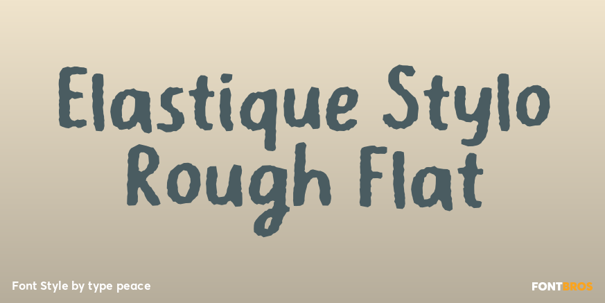 Elastique Stylo Rough Flat Poster