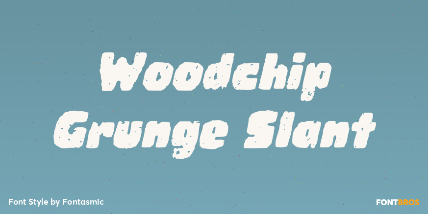 Woodchip Grunge Slant Poster