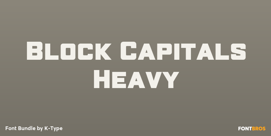 Block Capitals Heavy Poster