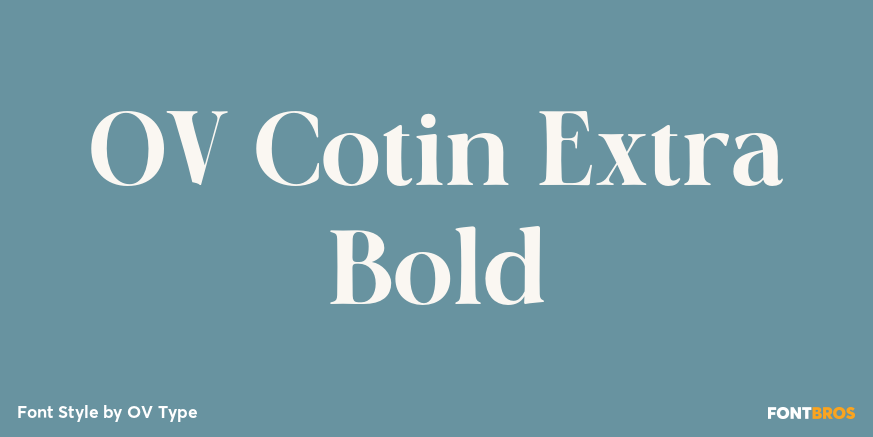 OV Cotin Extra Bold Poster