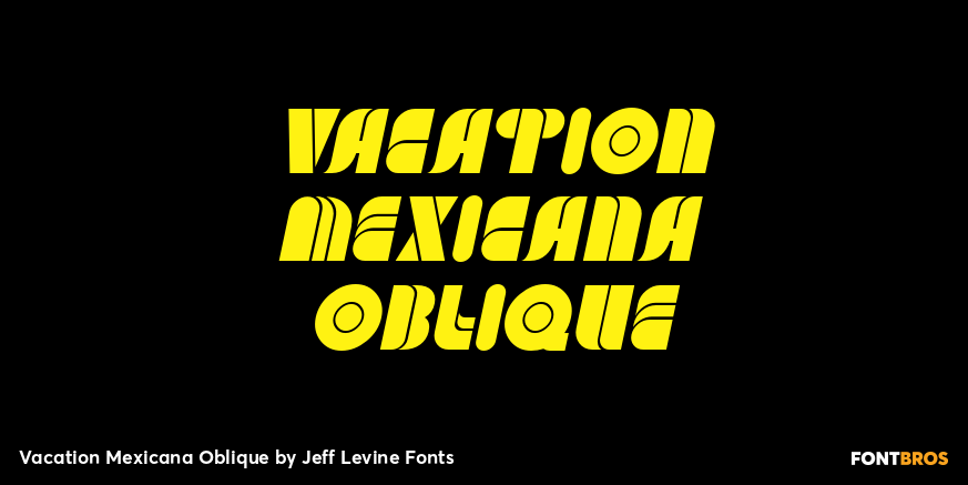 Vacation Mexicana Oblique Poster