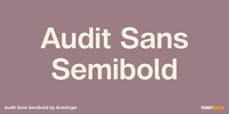 Audit Sans Semibold Poster
