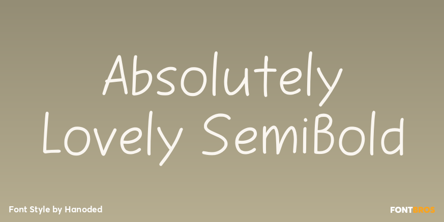 Absolutely Lovely SemiBold Poster