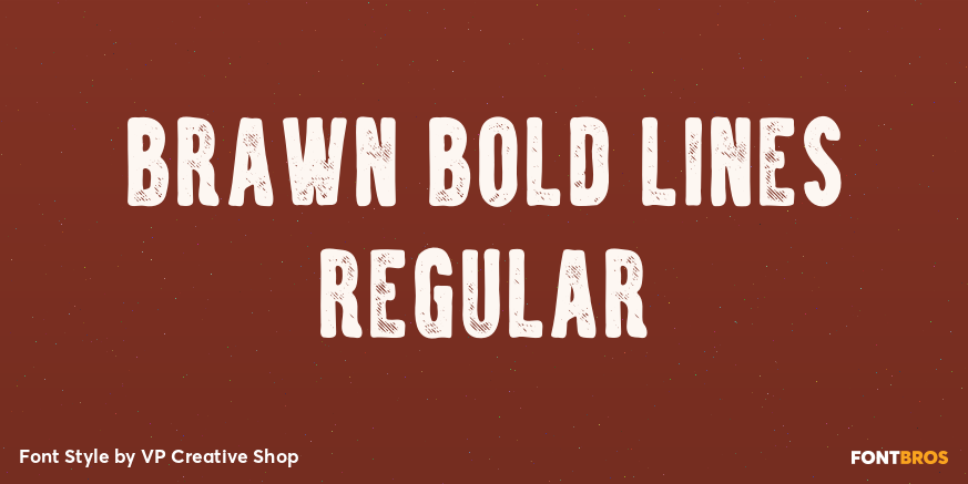 Brawn Bold Lines Regular Poster