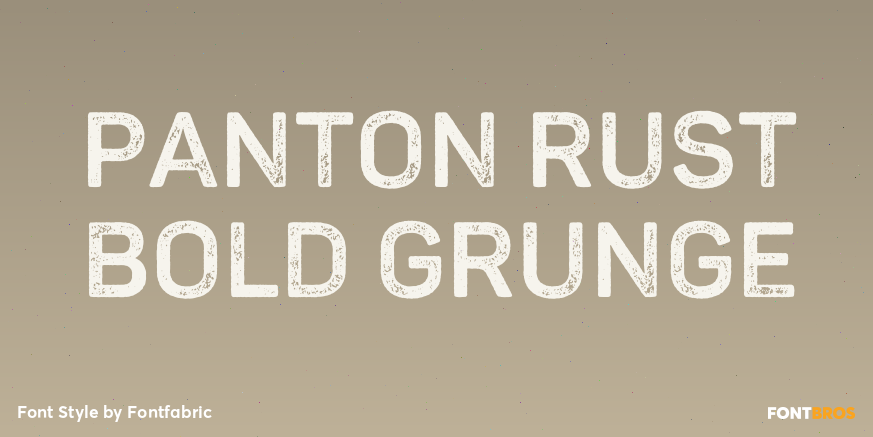 Panton Rust Bold Grunge Poster