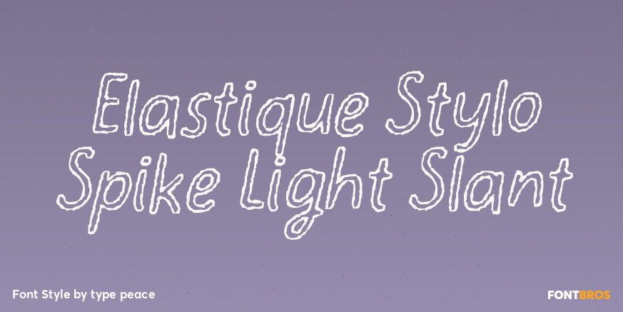 Elastique Stylo Spike Light Slant Poster