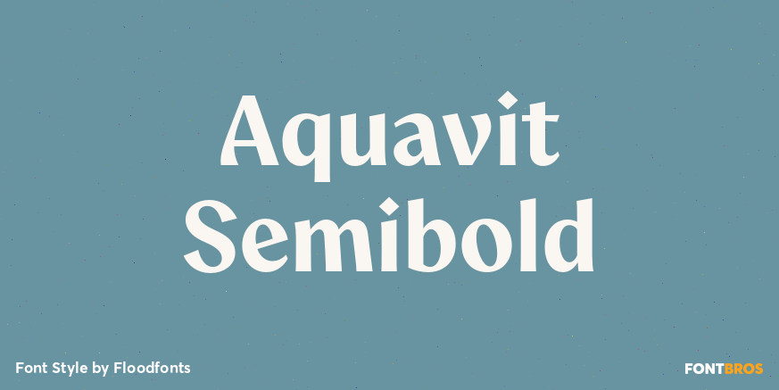 Aquavit Semibold Poster