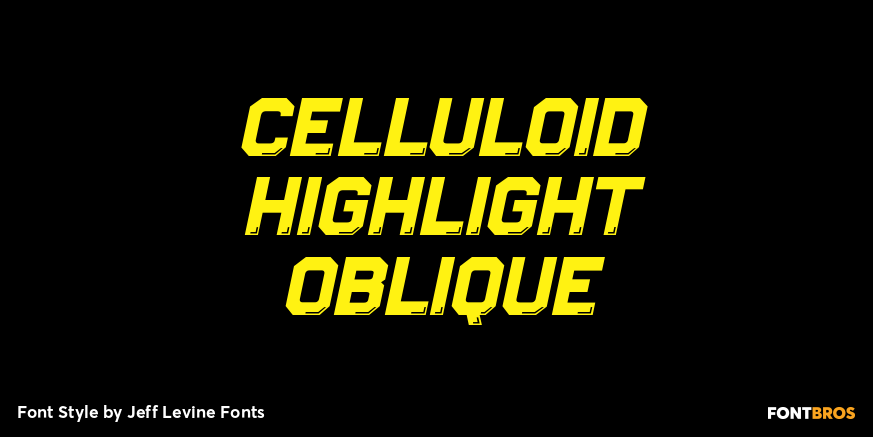 Celluloid Highlight Oblique Poster