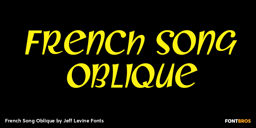 French Song Oblique Poster