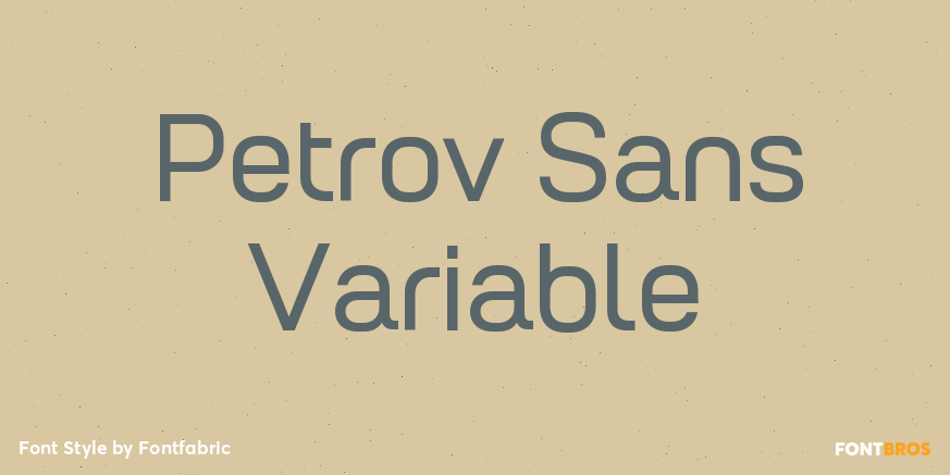Petrov Sans Variable Poster