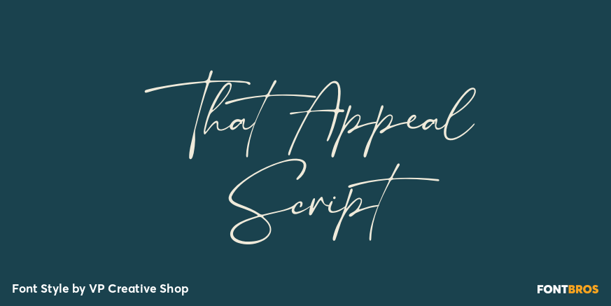 That Appeal Script Poster